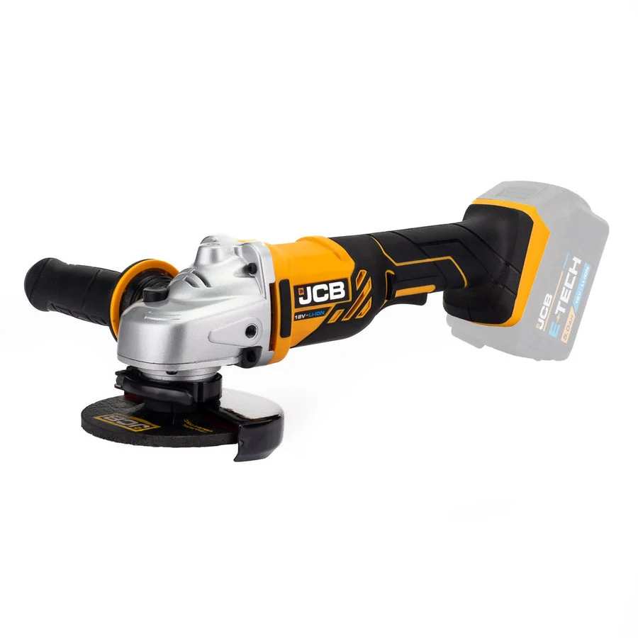 JCB 18AG-B sarokcsiszoló 115 mm, 18 V, akku és töltő nélkül