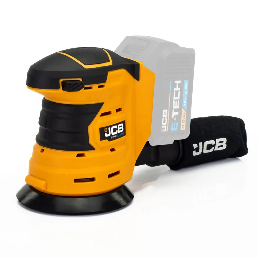 JCB 21-18OS-B akkumulátoros excentercsiszoló, akku és töltő nélkül